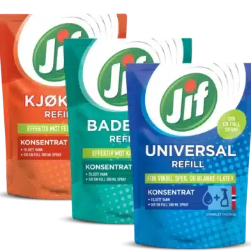 Jif refill til spray samlet