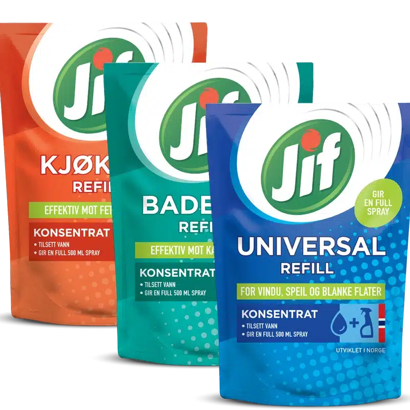 Jif refill til spray samlet