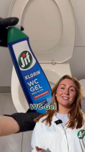 Få bort brunt belegg i toalettet